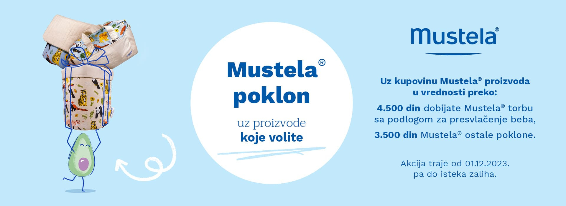 Mustela poklon akcija 12/23